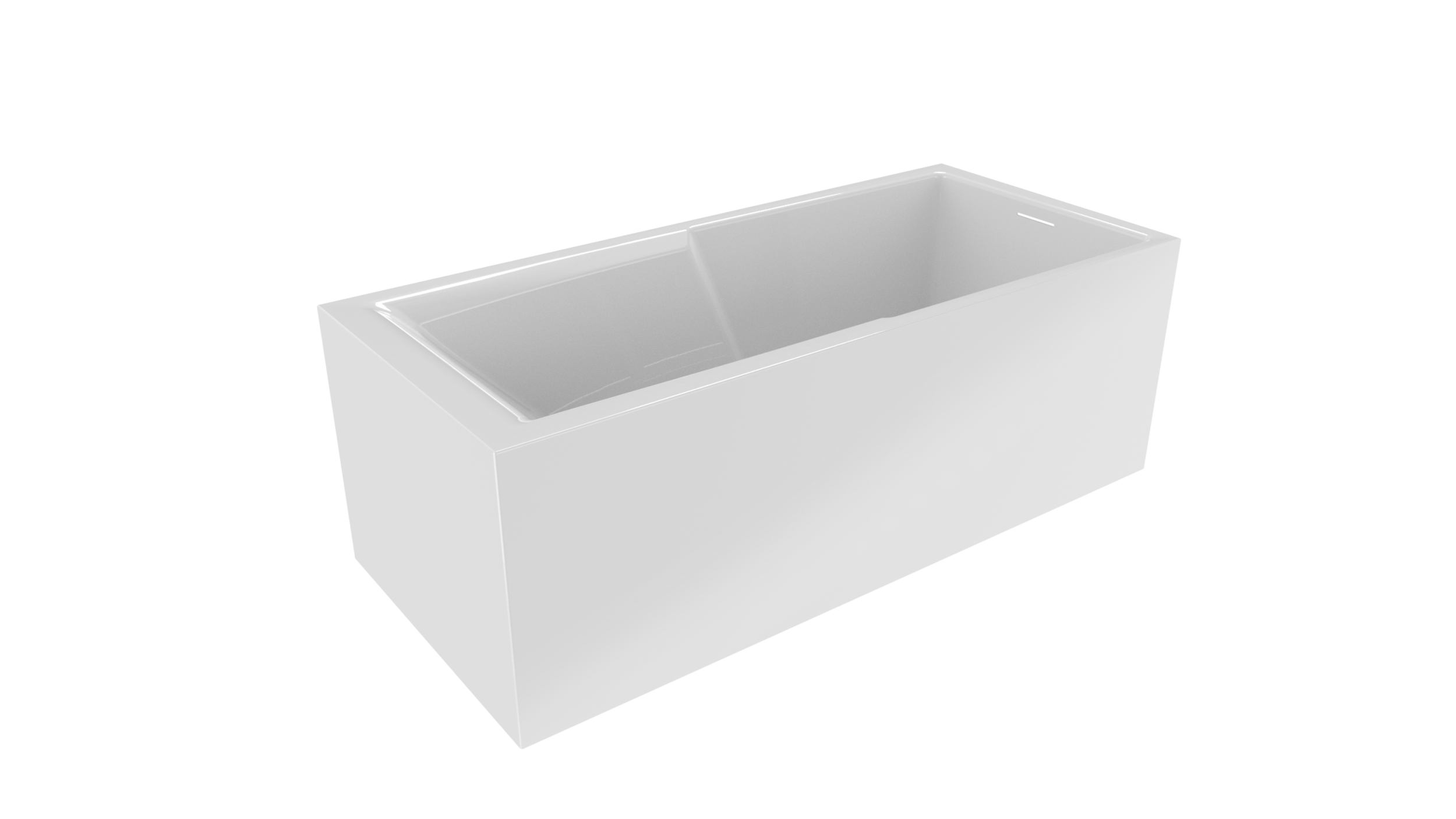 Riho Still Shower Plug & Play vrijstaand bad 180x80x62 cm glanzend wit
