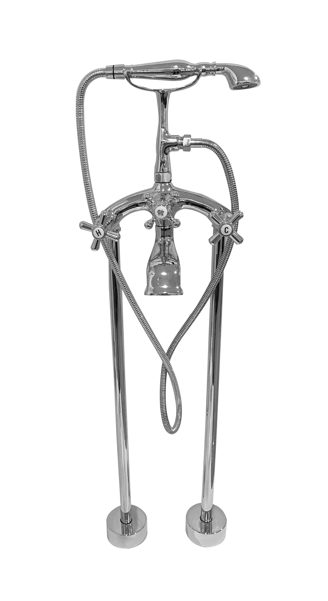 Best-Design "Liberty" nostalgische vrijstaande badkraan H=93cm