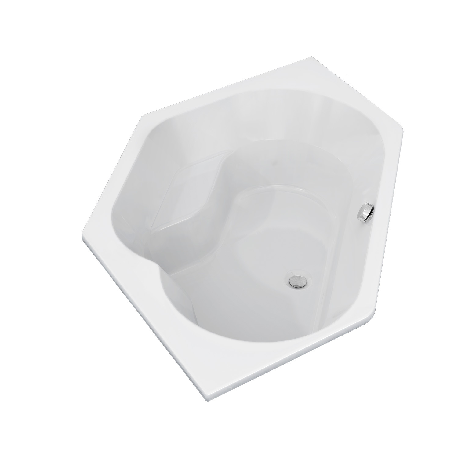Riho Winnipeg inbouwbad 145x145x47.5 cm glanzend wit