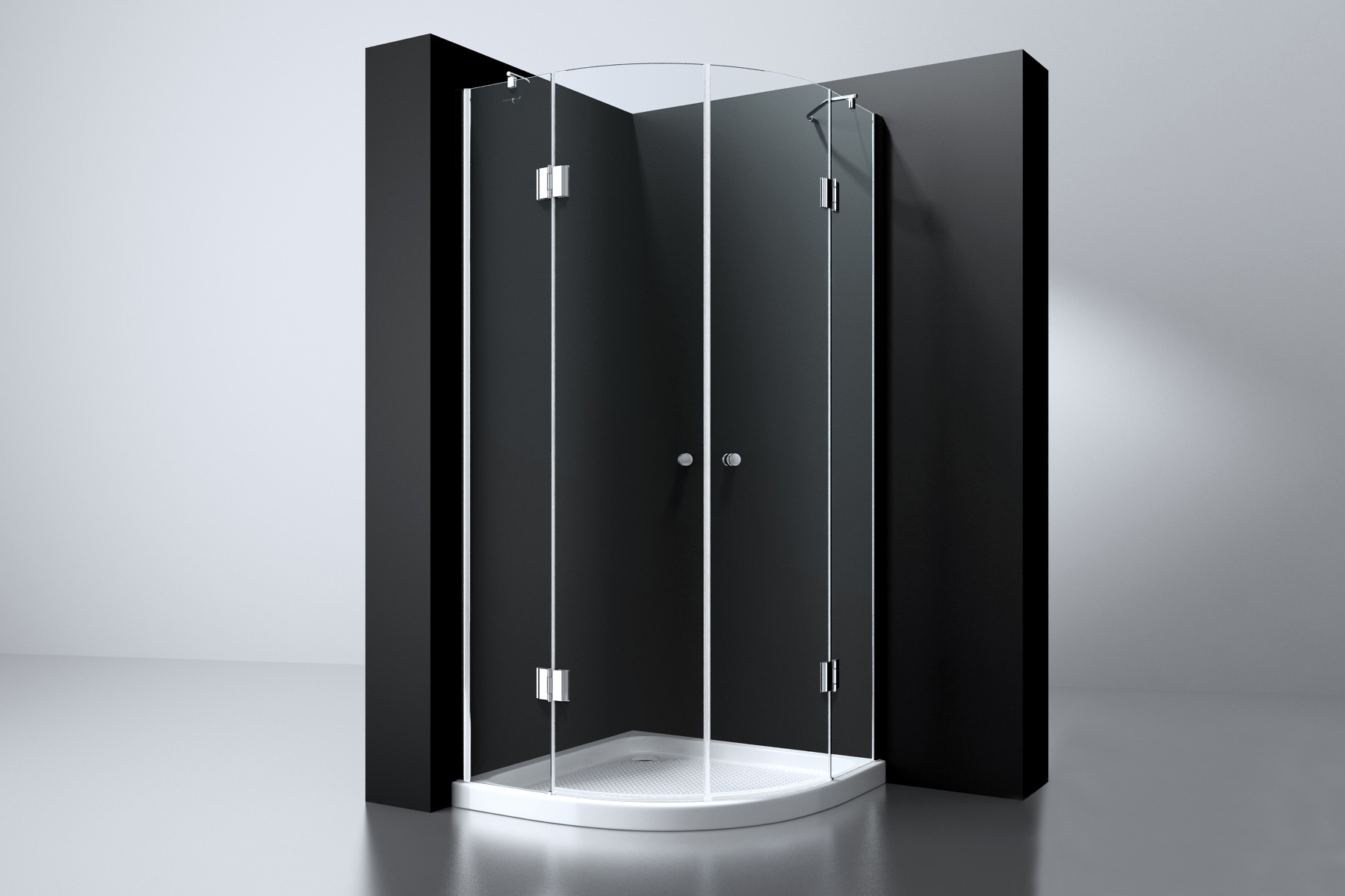 Best-Design "Erico" 1/4 rond cabine met 2 deuren 90x90x190cm NANO glas 8mm