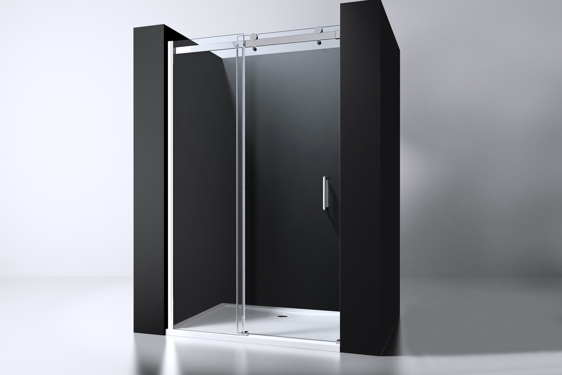 Best-Design "Erico" nisdeur schuif verstelbaar 118-120cm H=200cm NANO glas 8mm