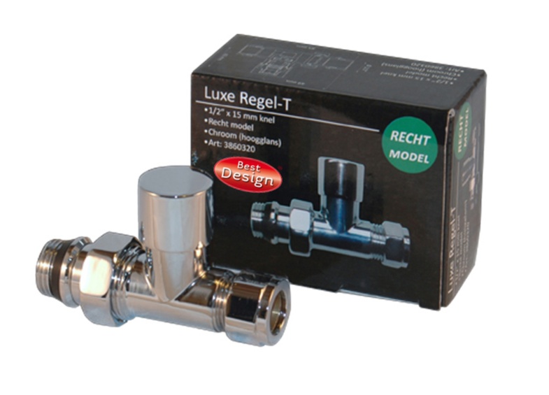 Best-Design luxe "Regel-T (voetventiel) recht" 1/2''x15mm