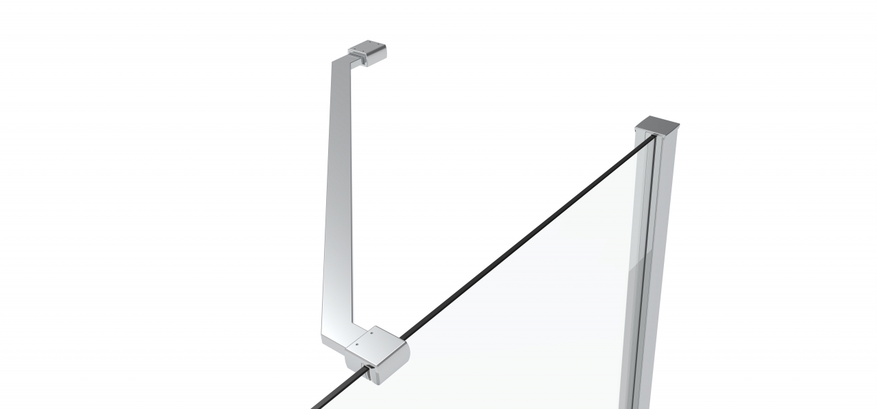 45 Graden stabilisator ST-serie, chroom, 210*220mm