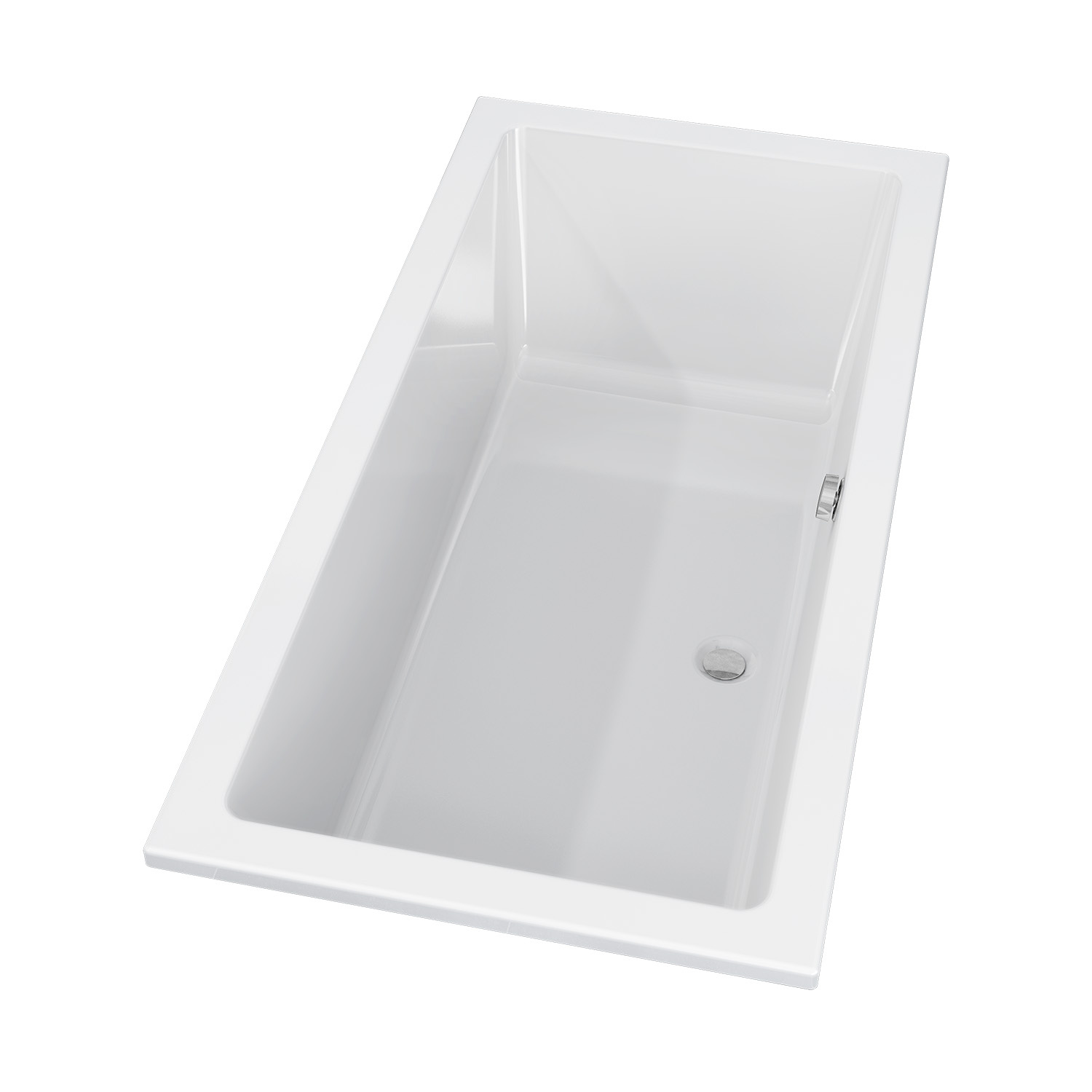 Riho Lusso inbouwbad 170x75x47 cm glanzend wit