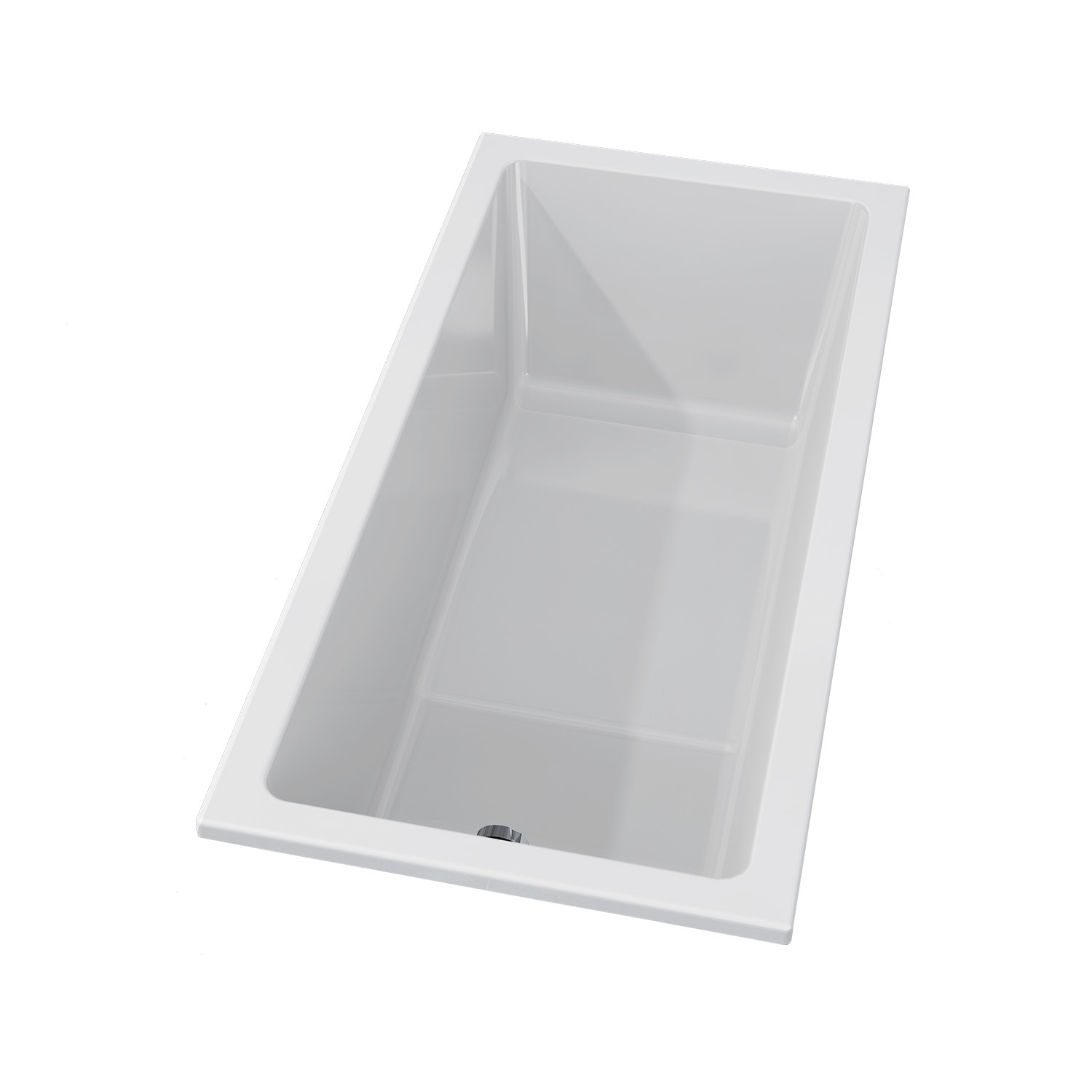 Riho Lusso Plus inbouwbad 170x80x48 cm glanzend wit