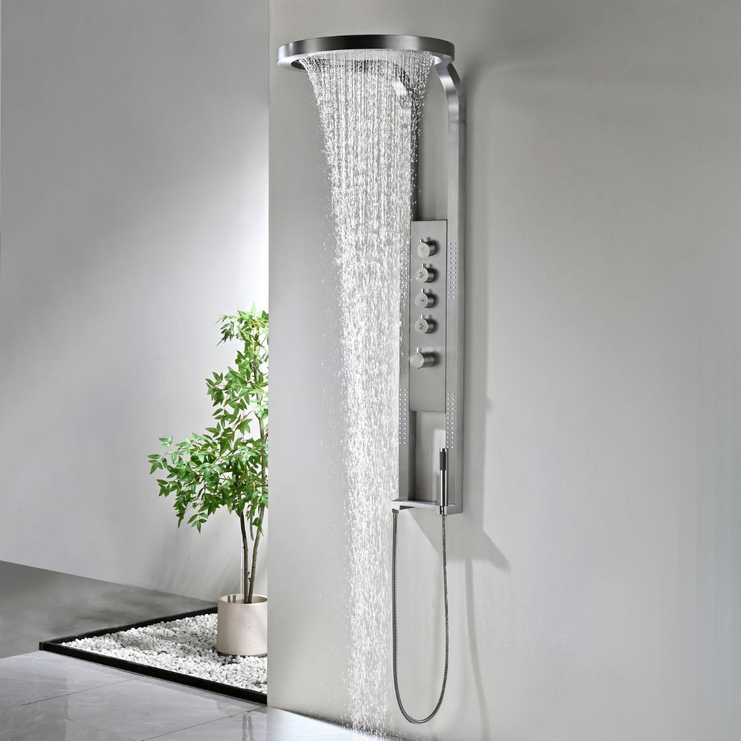 Best-Design "Ore-Future" Thermostatisch douchepaneel 1440x220/520mm RVS