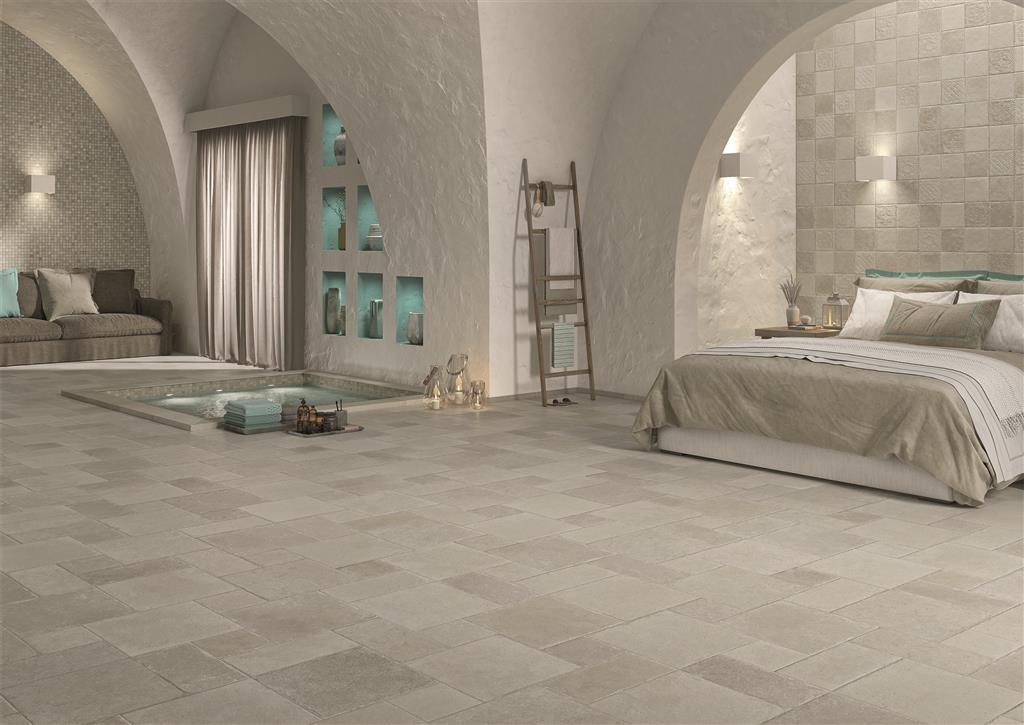 Pietra di Ostuni Avorio Natural 3x3 30x30 Mosaico