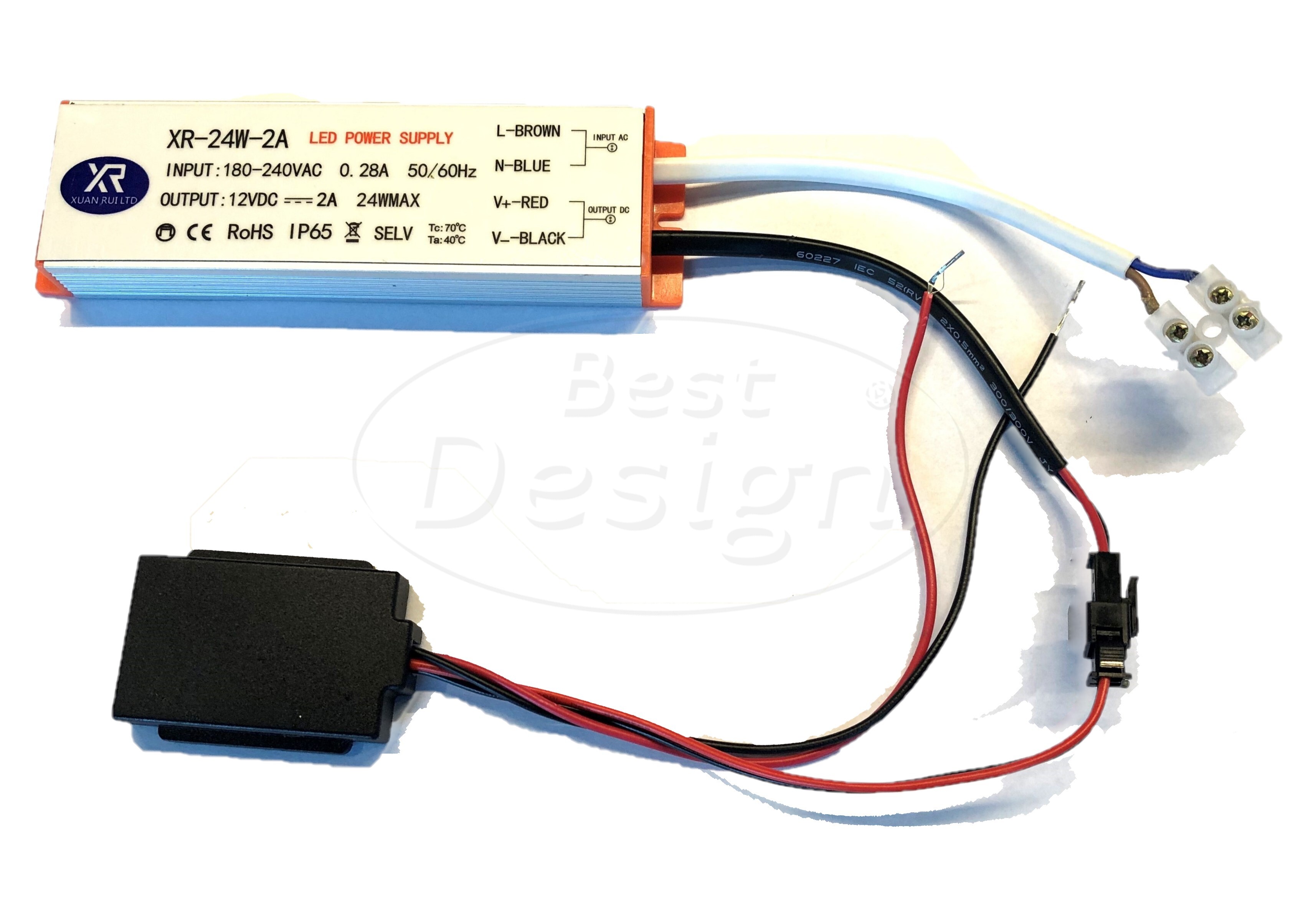Best-Design Trafo en Touch-switch 24W (ter-vervanging) tbv: diverse spiegels