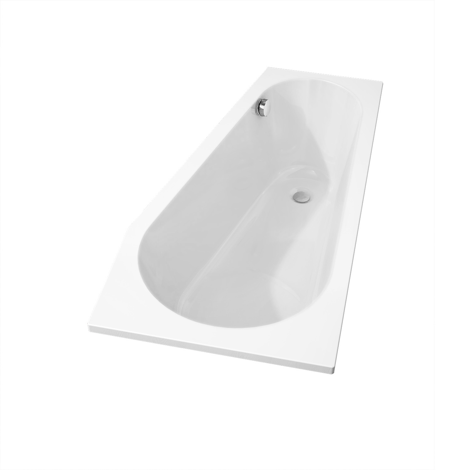 Riho Delta inbouwbad 150x80x48 cm rechts glanzend wit