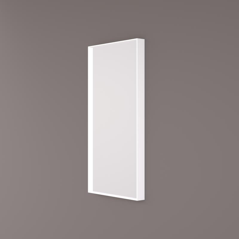 HIPP-Design SPV 9280 WLI spiegel rechthoekig 35x80 cm — Mat wit industrieel frame