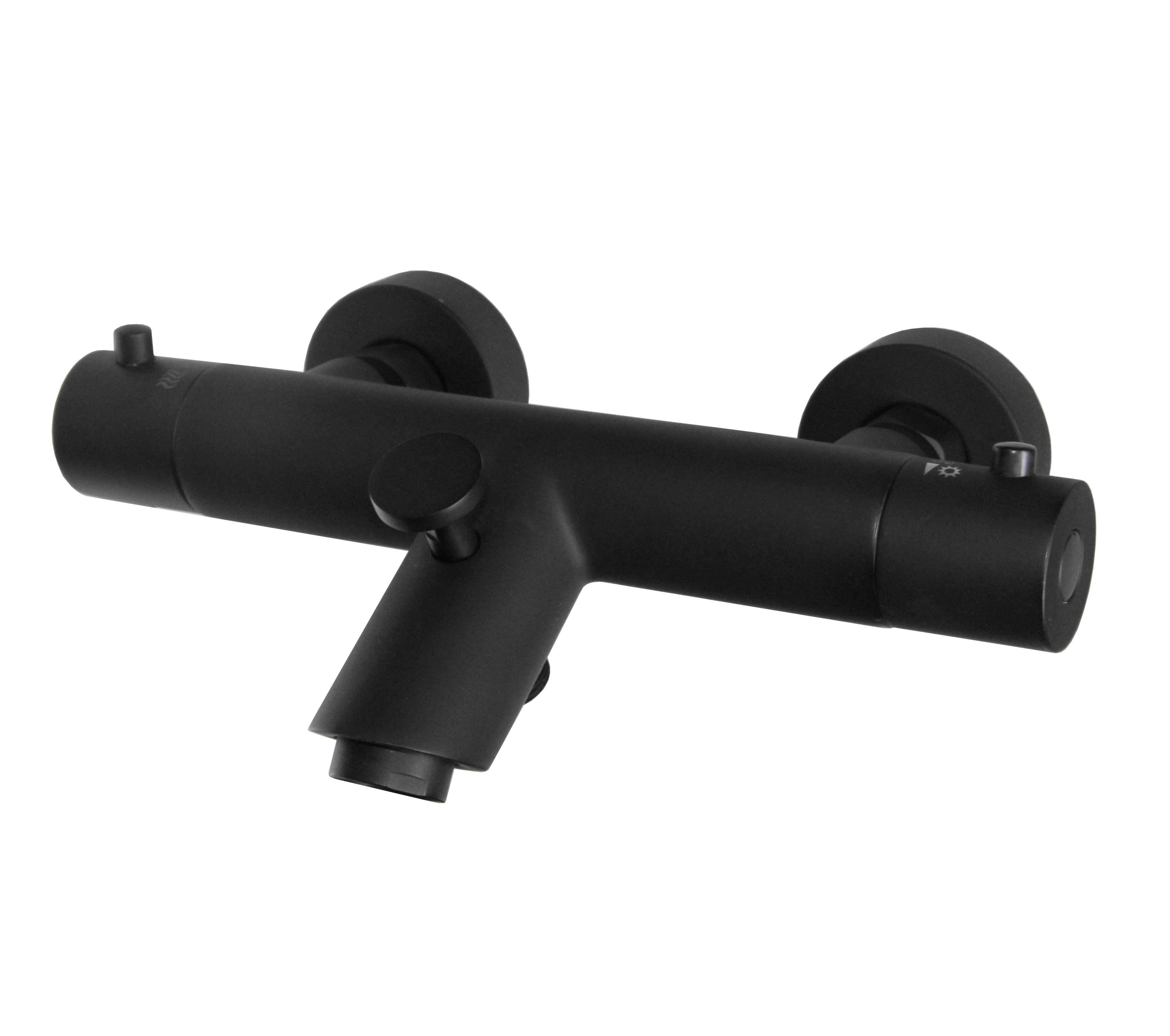 Best-Design "Nero-Colari" opbouw badthermostaat mat-zwart
