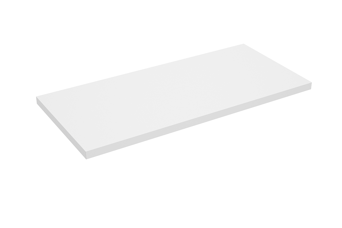 Alvara topblad 100x46 cm mat wit