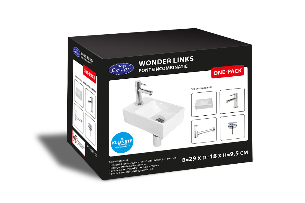 Best-Design "One Pack" fonteincombinatie "Wonder Links"