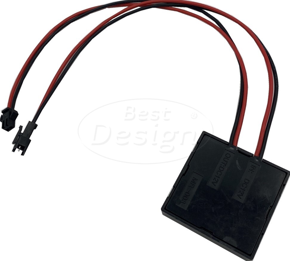 Best-Design Touch-Switch (ter-vervanging) tbv: "Miracle" / "Venetie" / "Ingiro" – rood zwarte draden