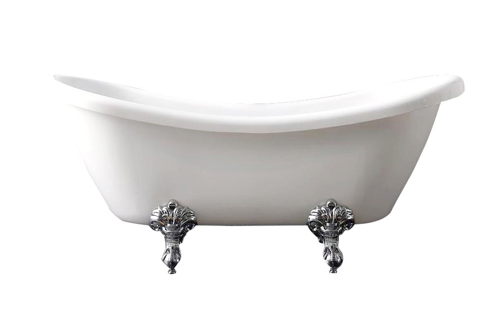 Best-Design Liberty "Double-Ended-Slip" nostalgisch bad 176x70x76 cm inclusief poten