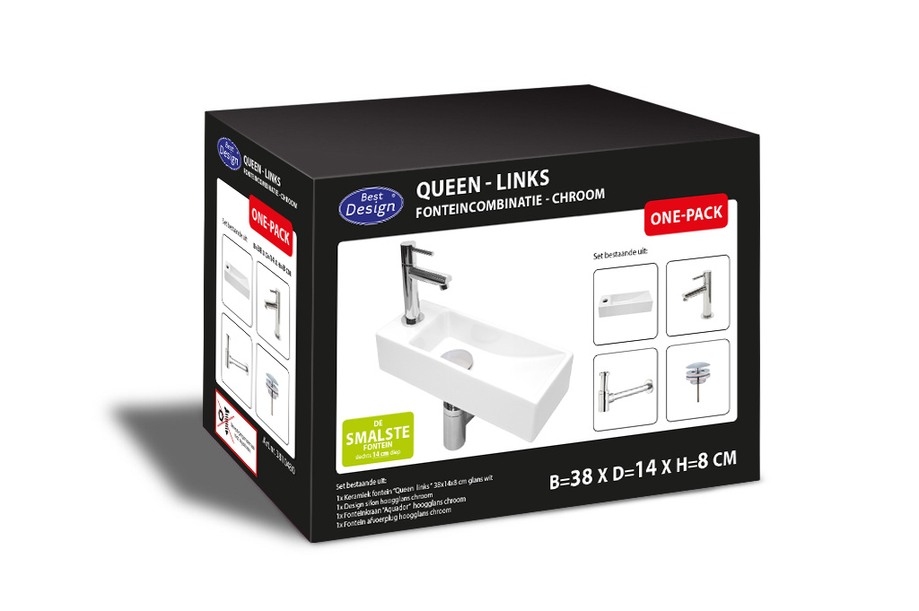 Best-Design "One Pack" fonteincombinatie "Queen Links"
