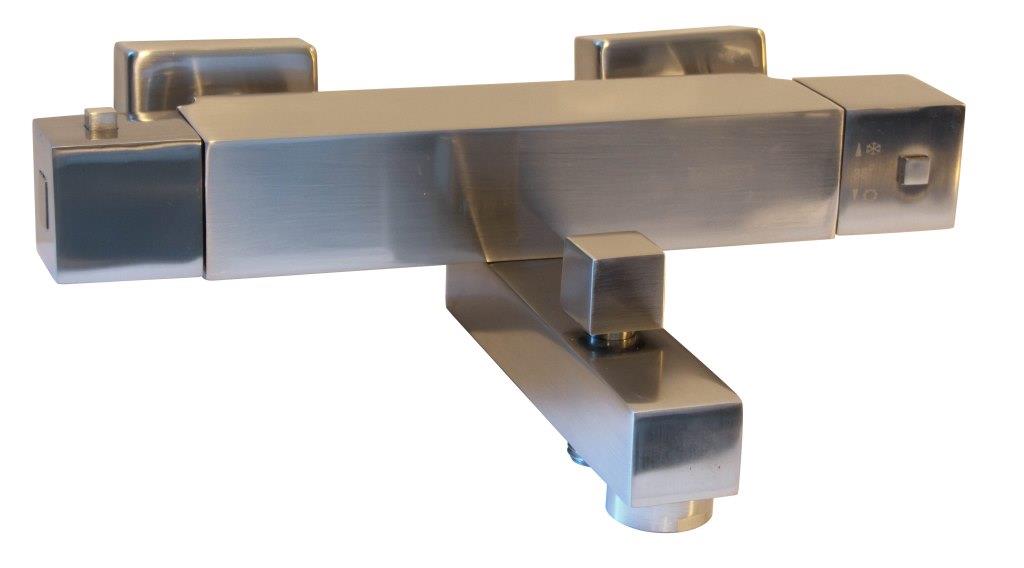 Best-Design "Square" Badthermostaat rvs-look