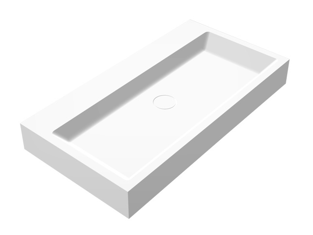 Best-Design "Opera-80" wastafel "Just-Solid" 80x42x10cm