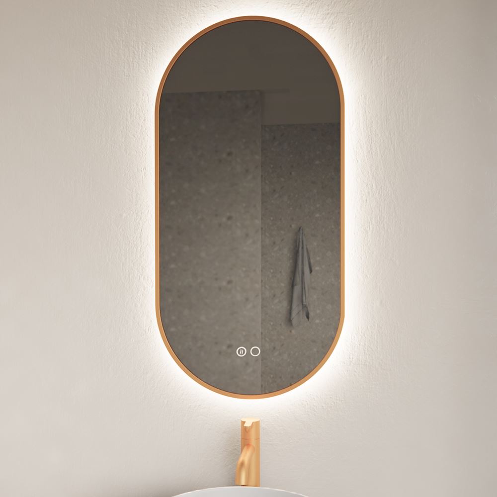 Spiegel Aura Koper Rosé 40 x 100 cm