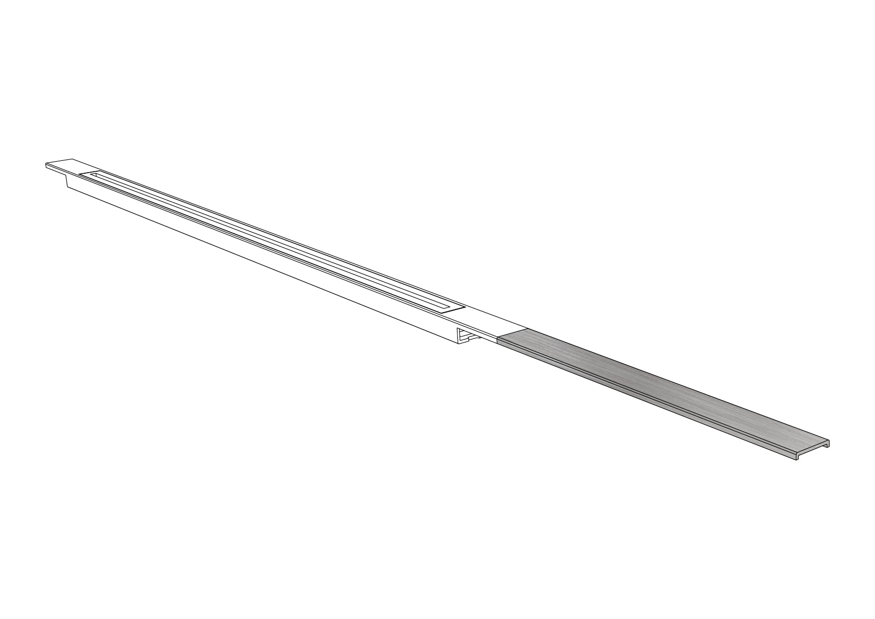Carrodrain Twiggi verlengstuk 60 cm RVS