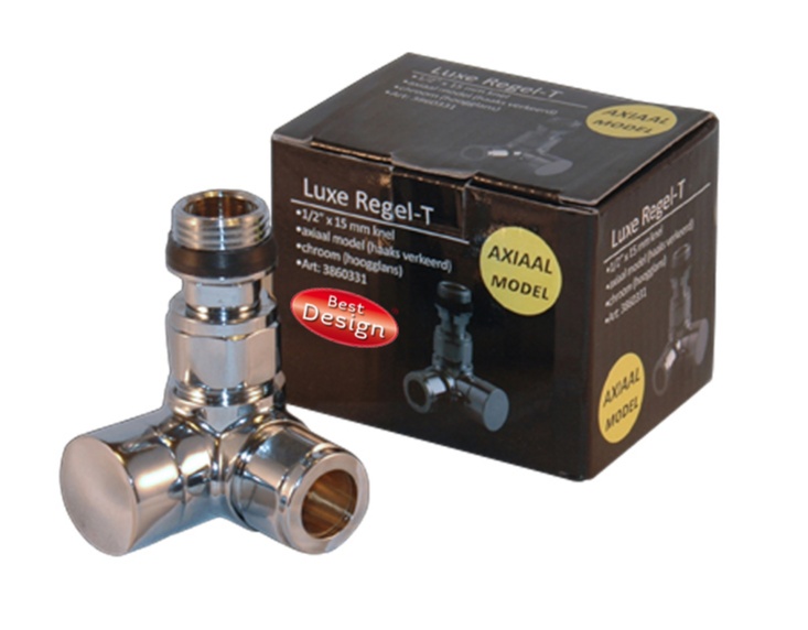 Best-Design luxe "Regel-T (voetventiel) axiaal (haaks verkeerd)" 1/2x15mm