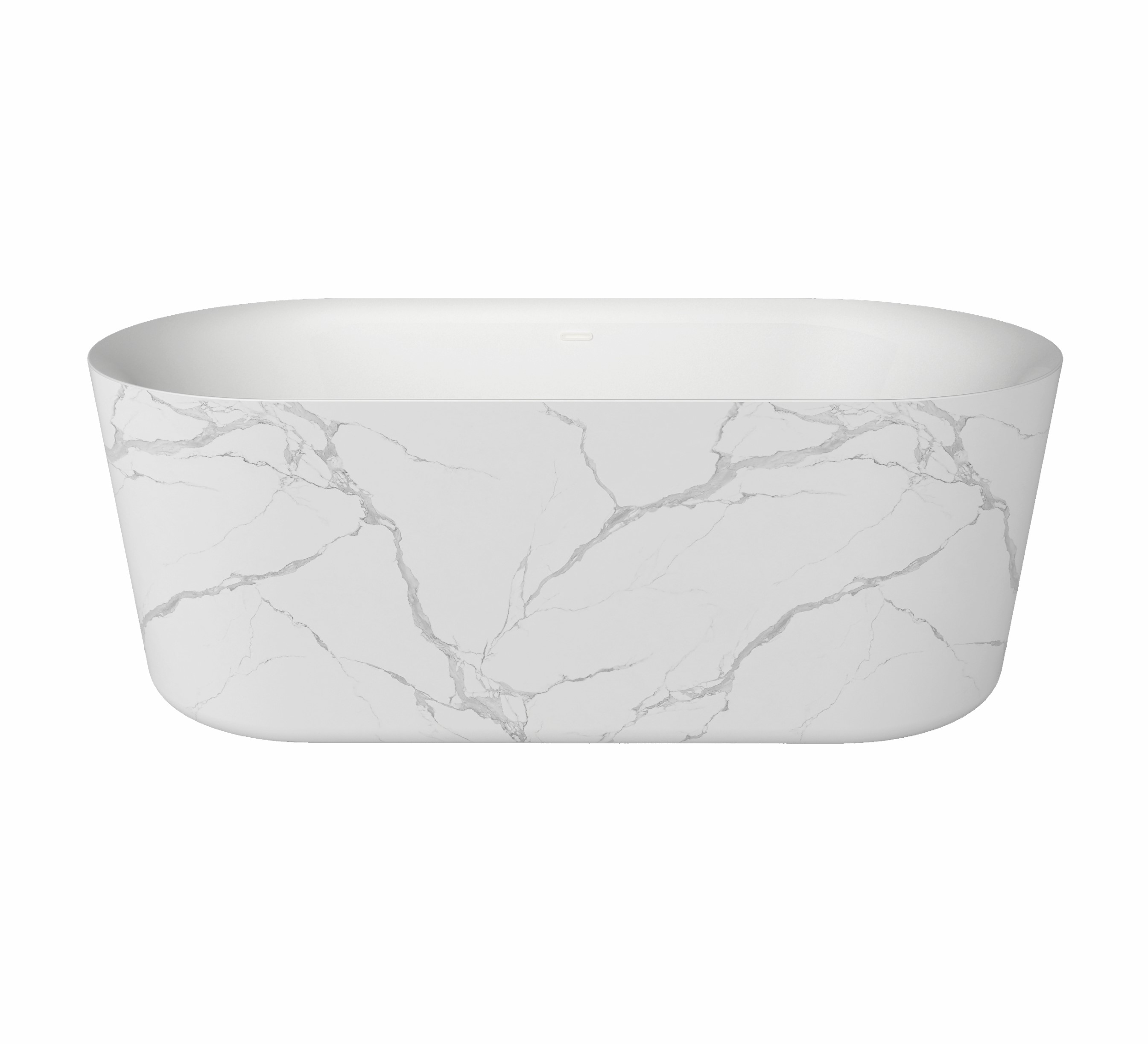 Best-Design "Bianco-Marble" vrijstaand bad 179x85x60cm