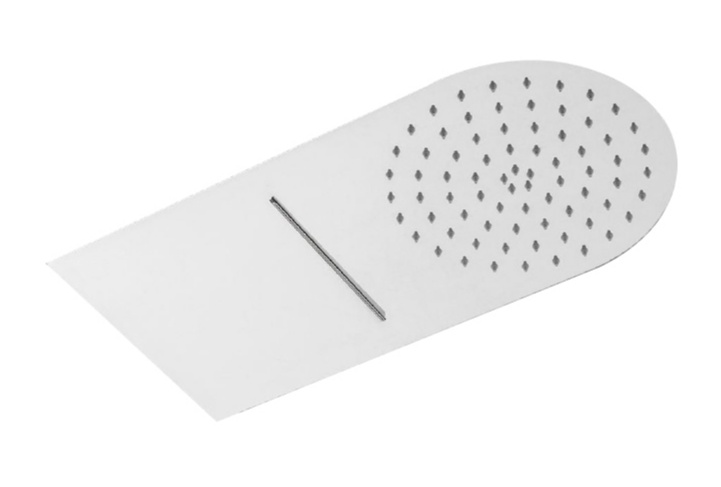 Best-Design "Ultra-Thin Long" hoofddouche + waterval 500x250 mm dikte 2mm