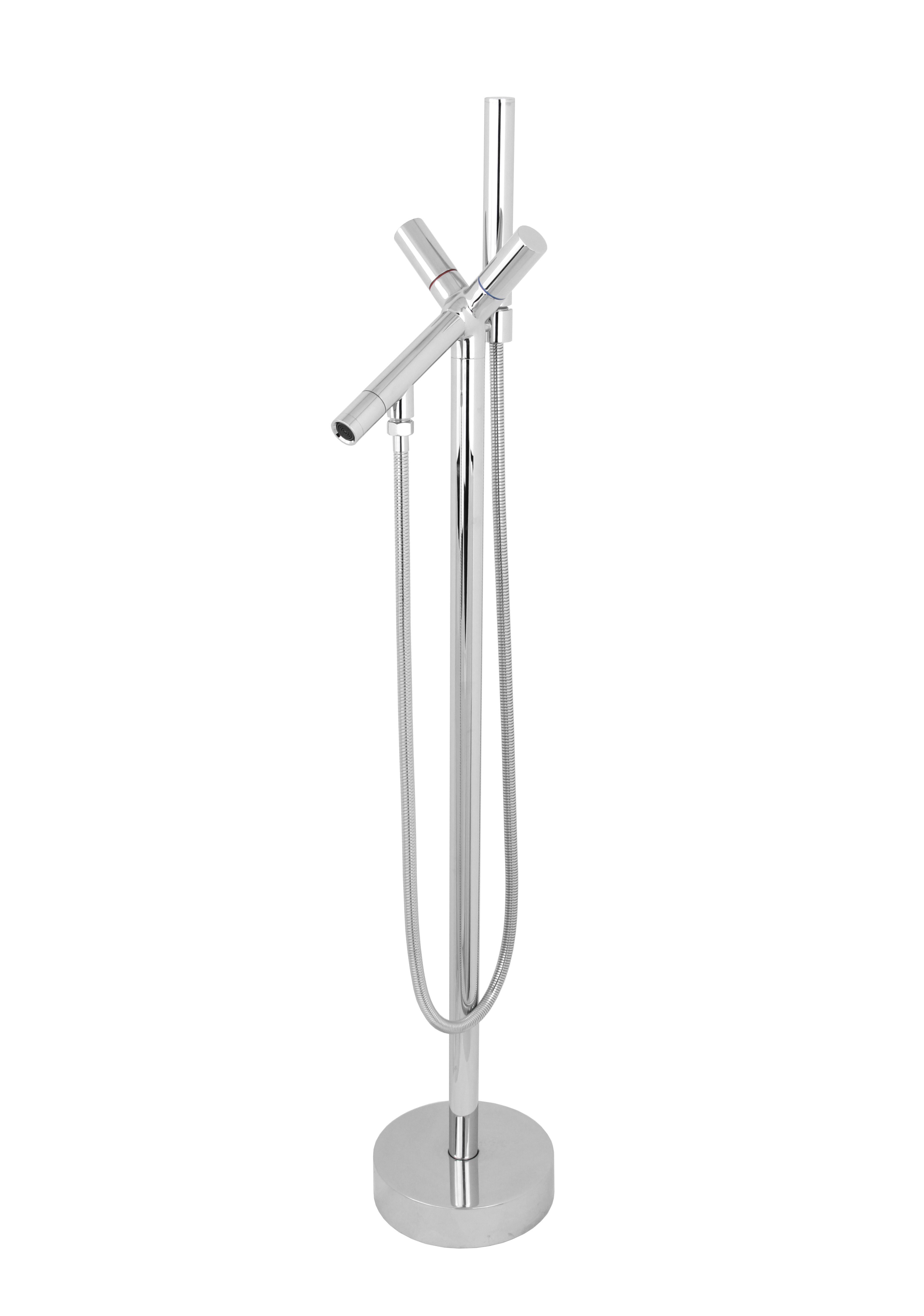 Best-Design Chrome "Strong" vrijstaande badkraan H=106cm