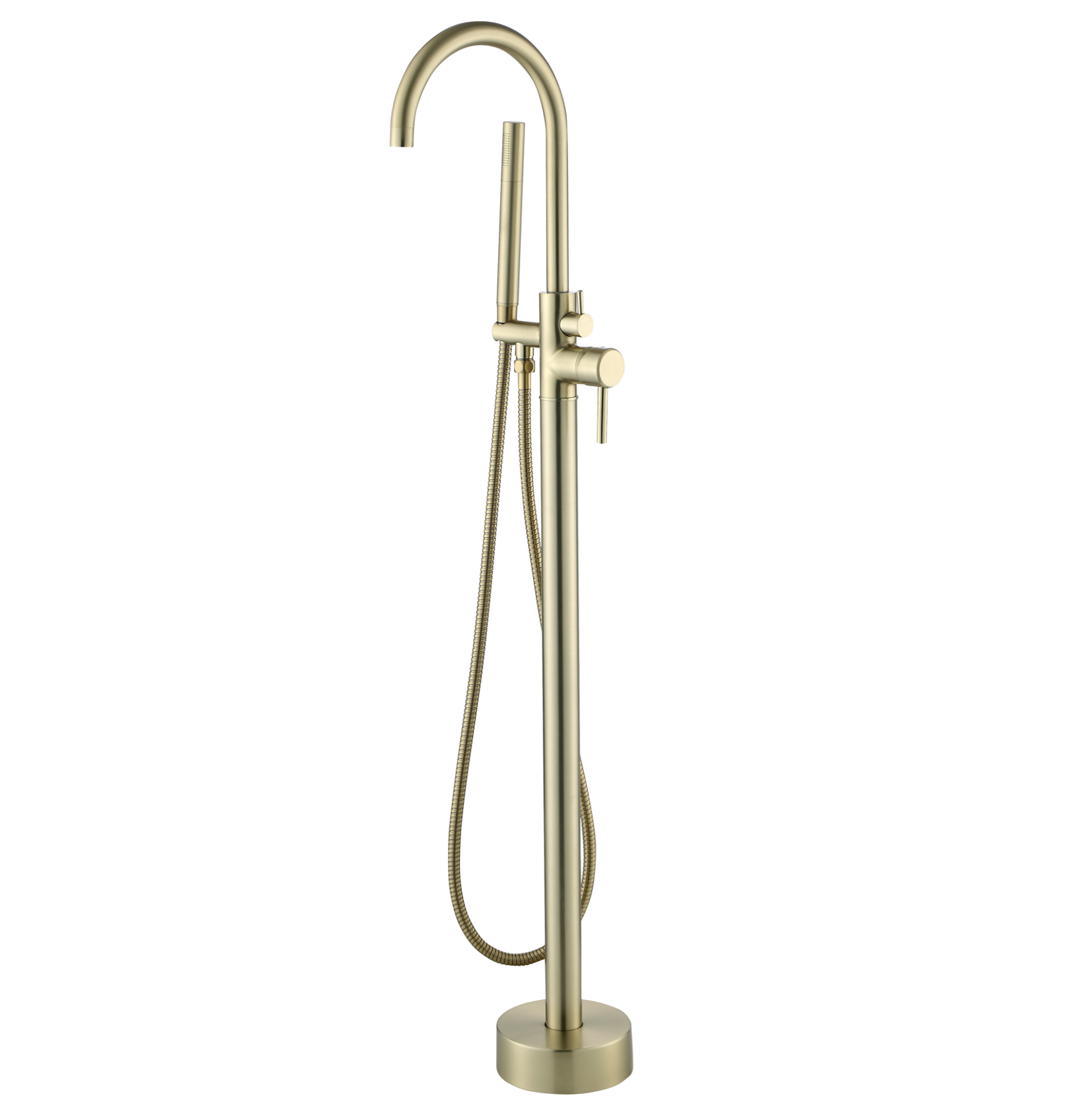 Best-Design "Nancy" vrijstaande badkraan H=119 cm mat-goud