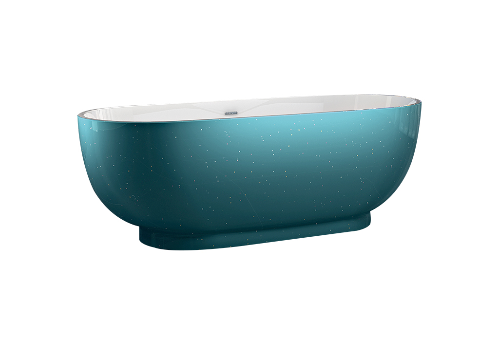 Best-Design "Color-Turquoise "vrijstaand bad 179x81x61cm