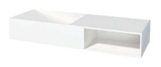 Best-Design "Gruna" wastafel "Just-Solid" 120x42x20cm