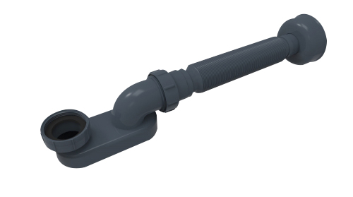 Best-Design "Prome" flexibele bad-afvoer-sifon 1 1/2" x 915 mm (uittrekbaar)