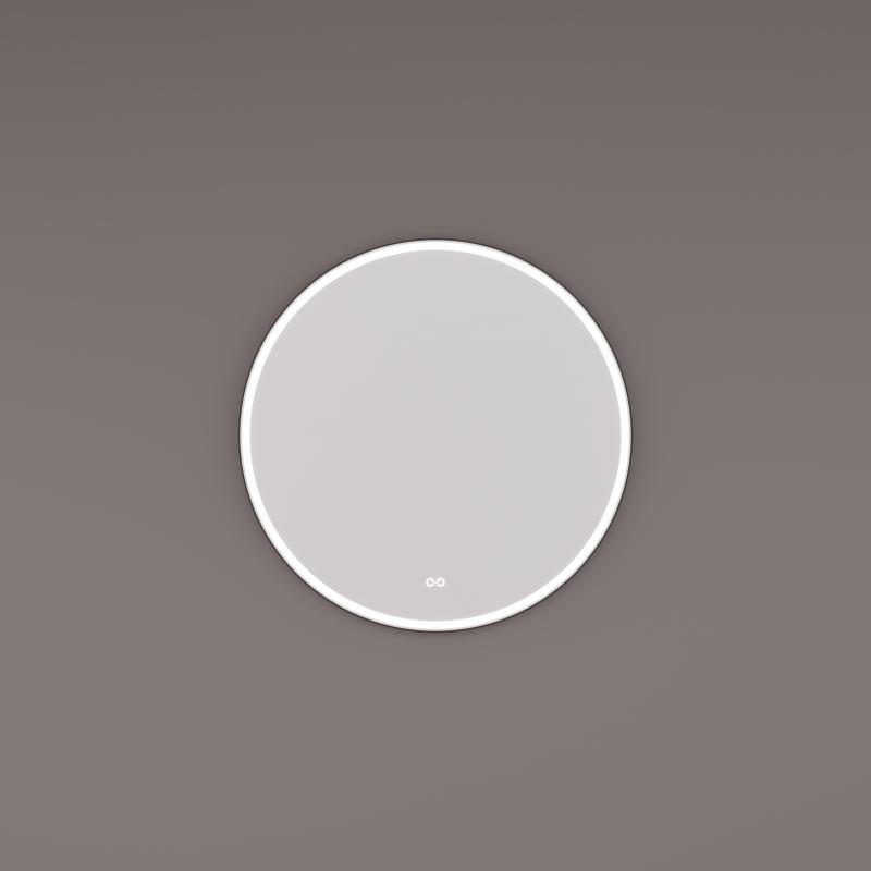HIPP-Design SPV 13000 BL spiegel rond 60x60 cm — Mat zwart