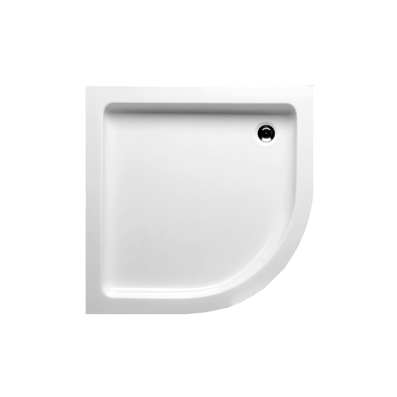 Riho Elm douchevloer 90x90x11 cm glanzend wit
