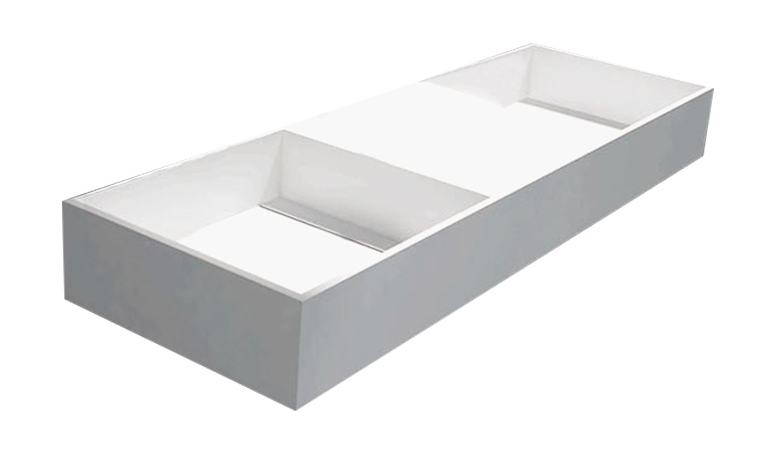 Best-Design "Dubbel-120" wastafel "Just-Solid" 120x40x15cm