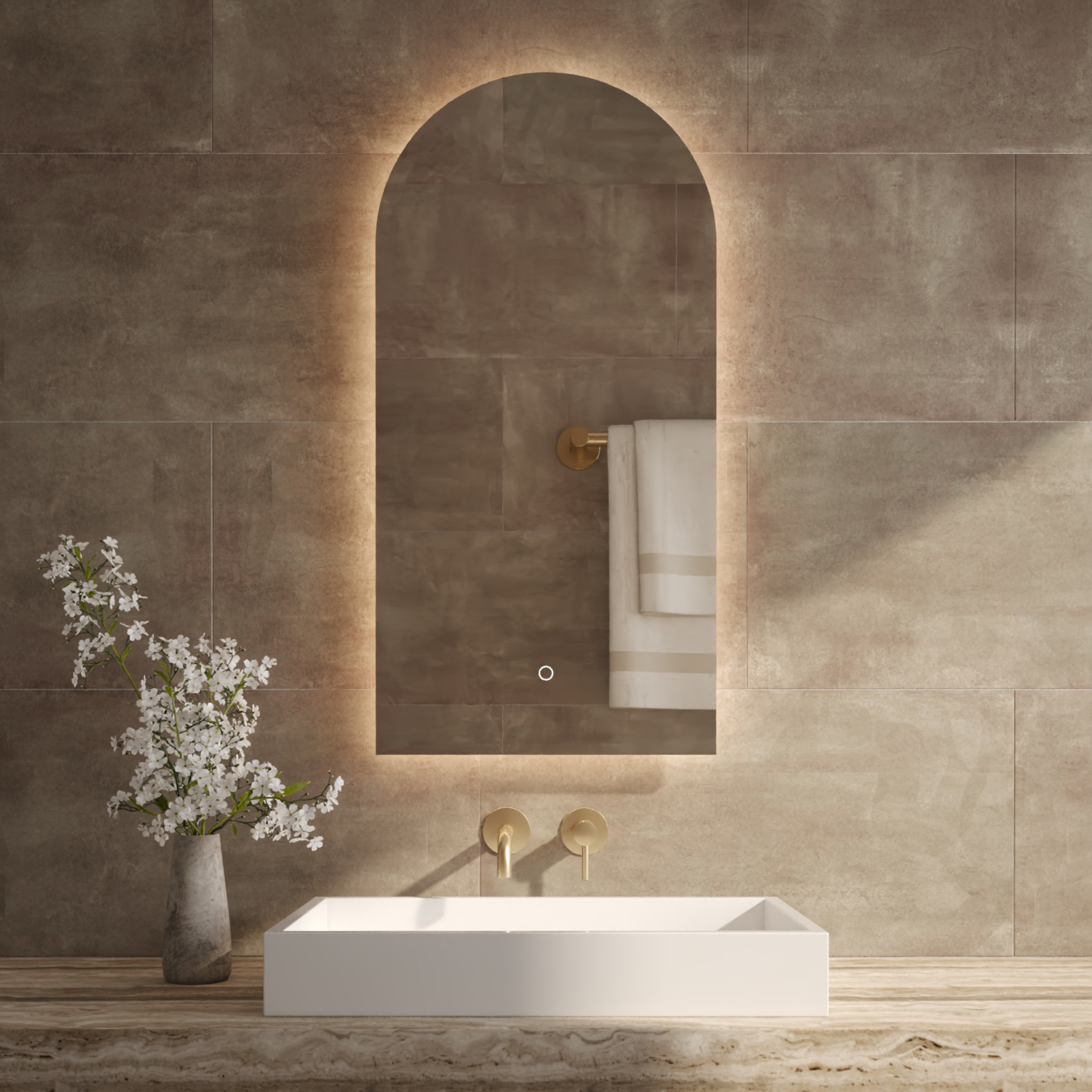 Best-Design "Toog" spiegel incl. led verlichting B=50 cm x H=100 cm
