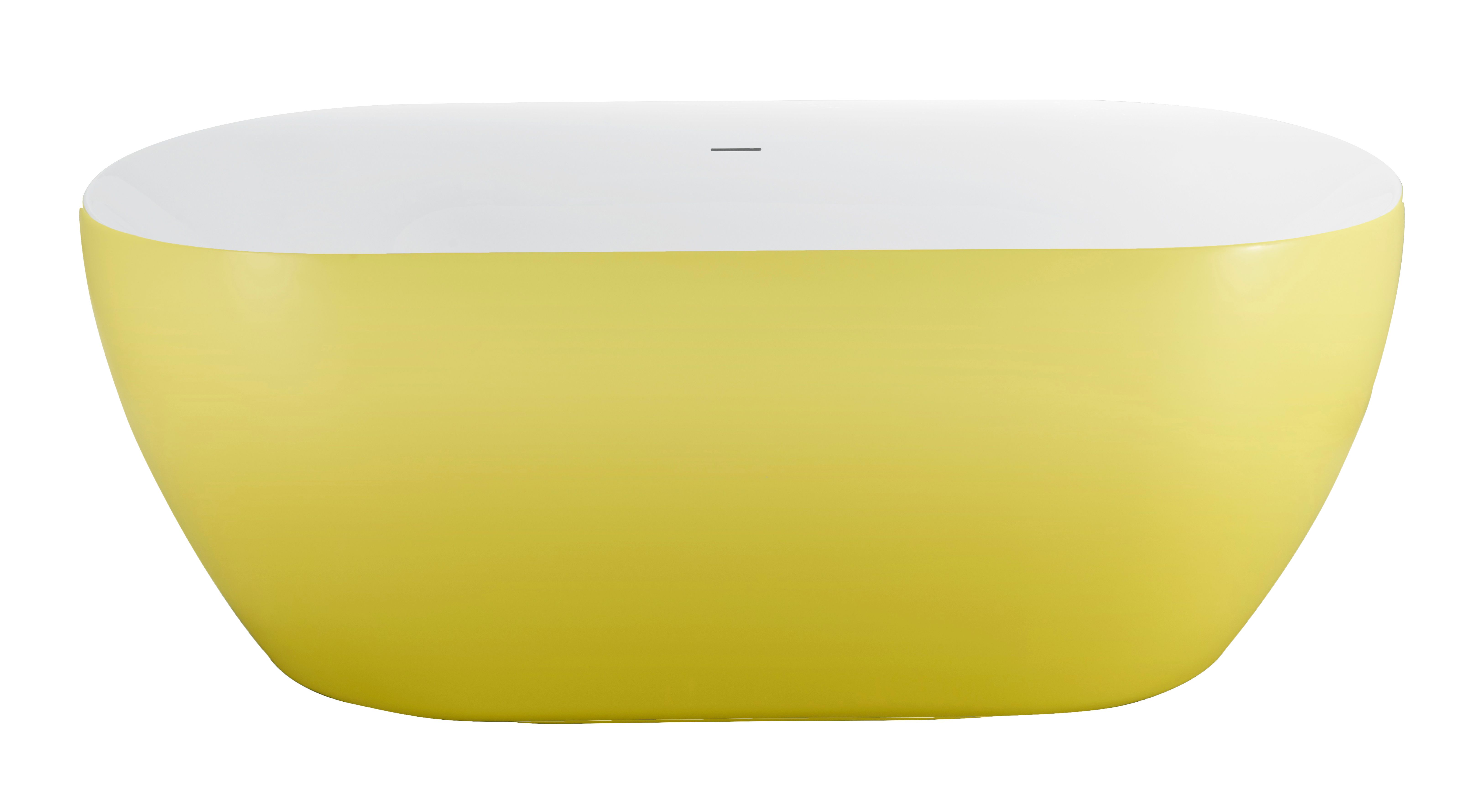 Best-Design "Friday-Yellow-Bicolor" vrijstaand bad 178x78x60 cm