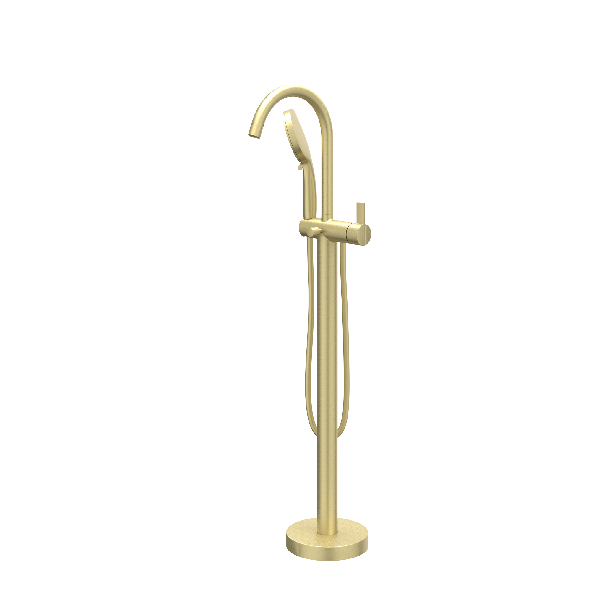 Badmengkraan vrijstaand met draaibare uitloop, slang 150 cm en 3 standen handdouche