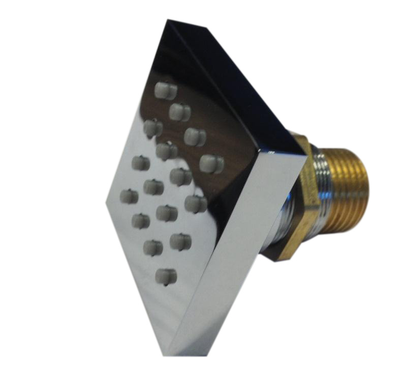 Best-Design "Square" muur sproeier (zij jet)