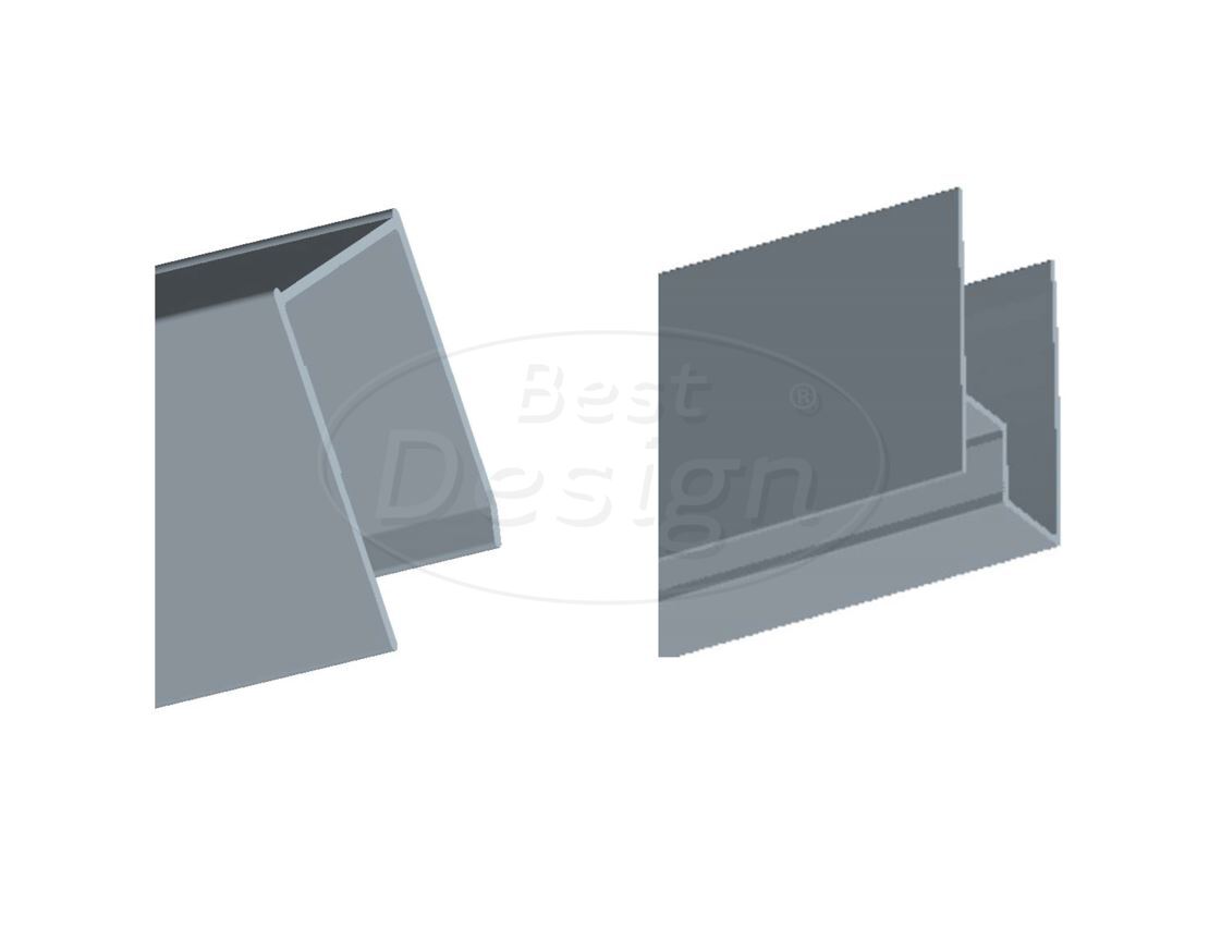 Best-Design Muurprofiel voor "Project" Douchecabine