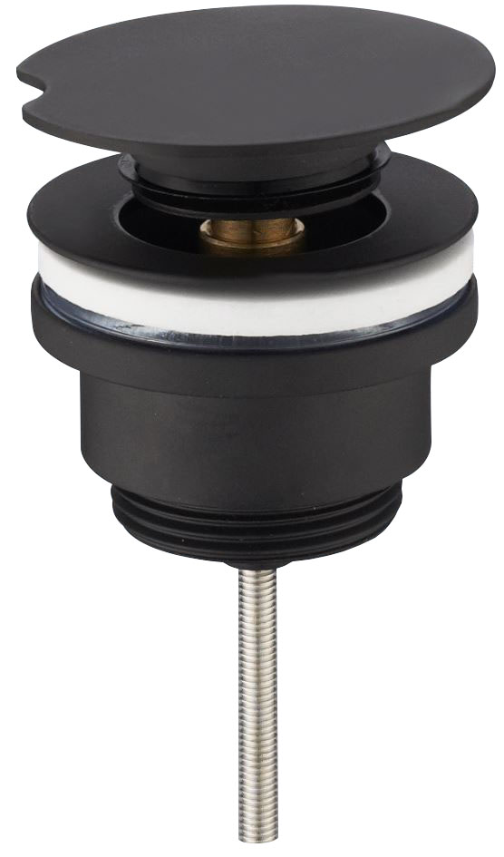 Flowe draaiwaste afvoerplug 5/4" mat zwart