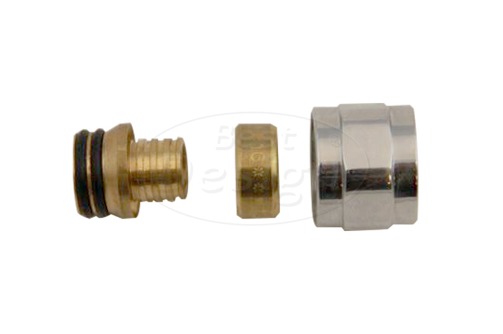 Best-Design eurokonus 16x2.0x1/2" PE Aflex buis tbv.rad/regel-T
