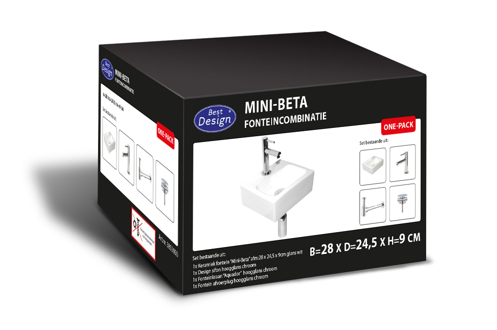 Best-Design "One pack" fonteincombinatie "Mini-Beta"