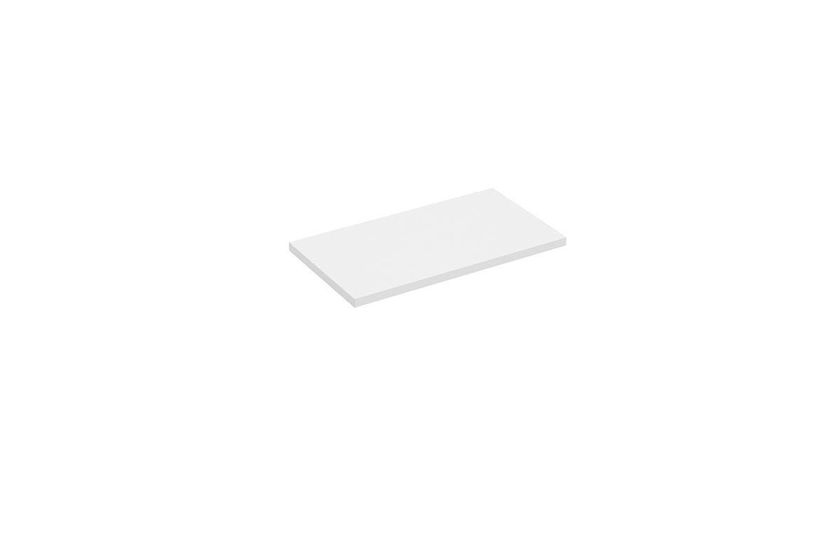 Alvara topblad 40x22 cm mat wit