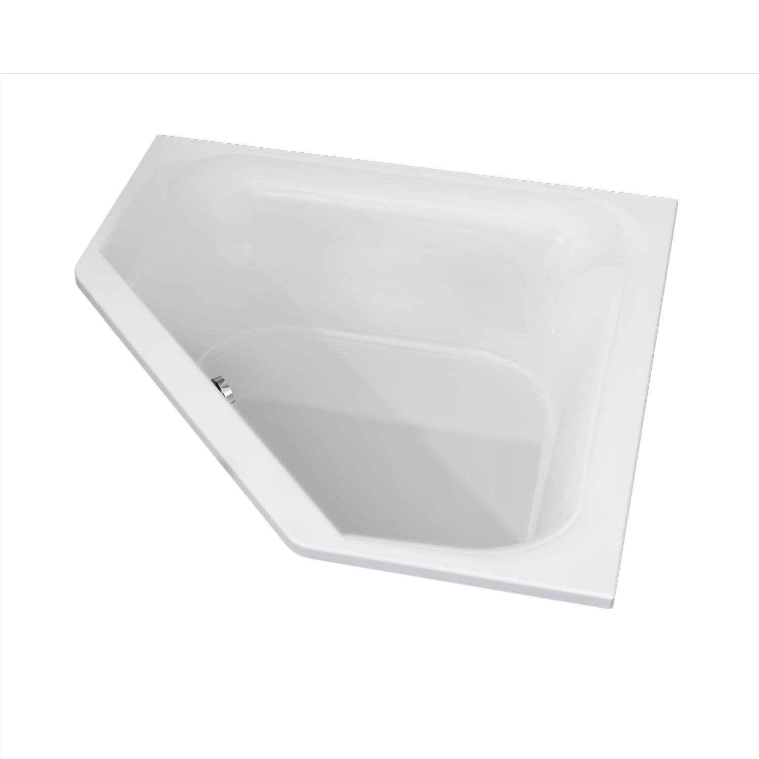 Riho Austin inbouwbad 145x145x48 cm glanzend wit