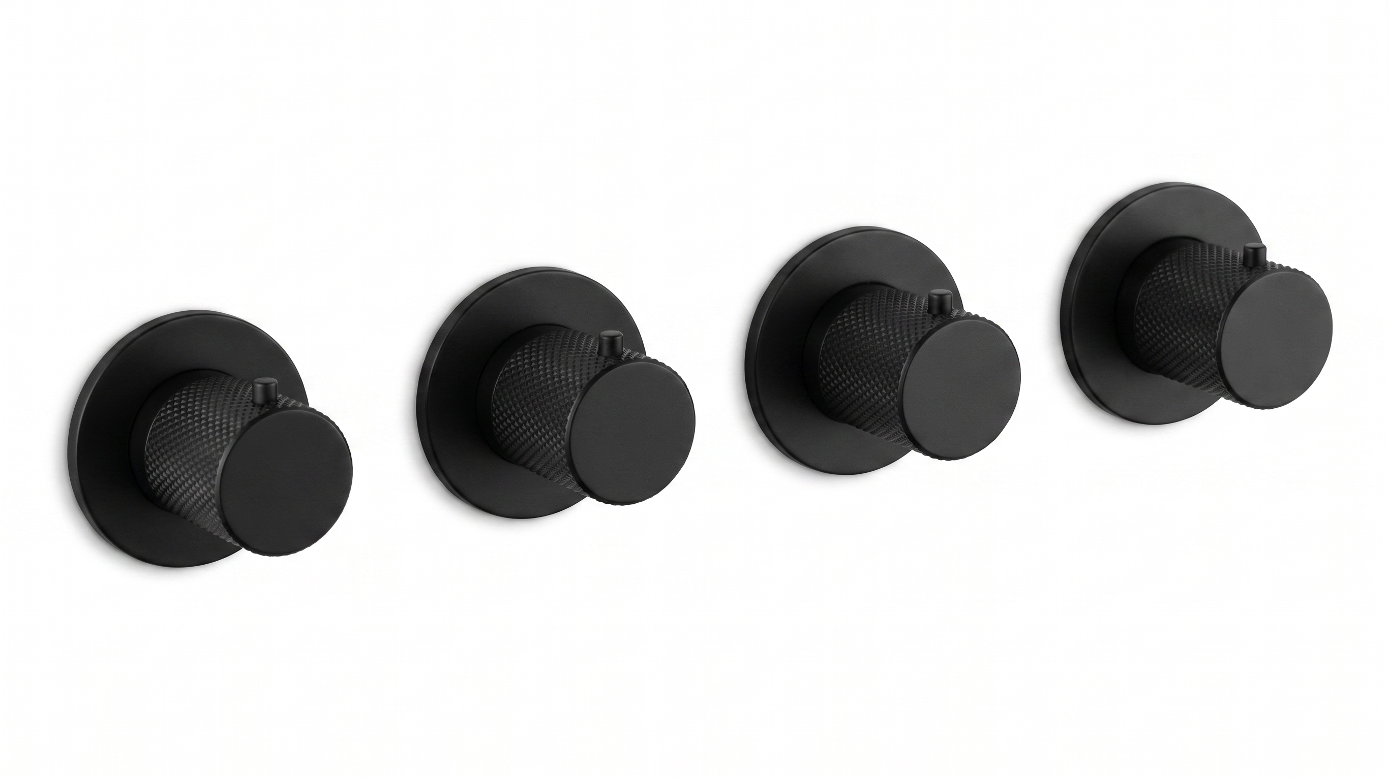 Afbouwdeel inbouwthermostaat met 3 stopkranen symmetry