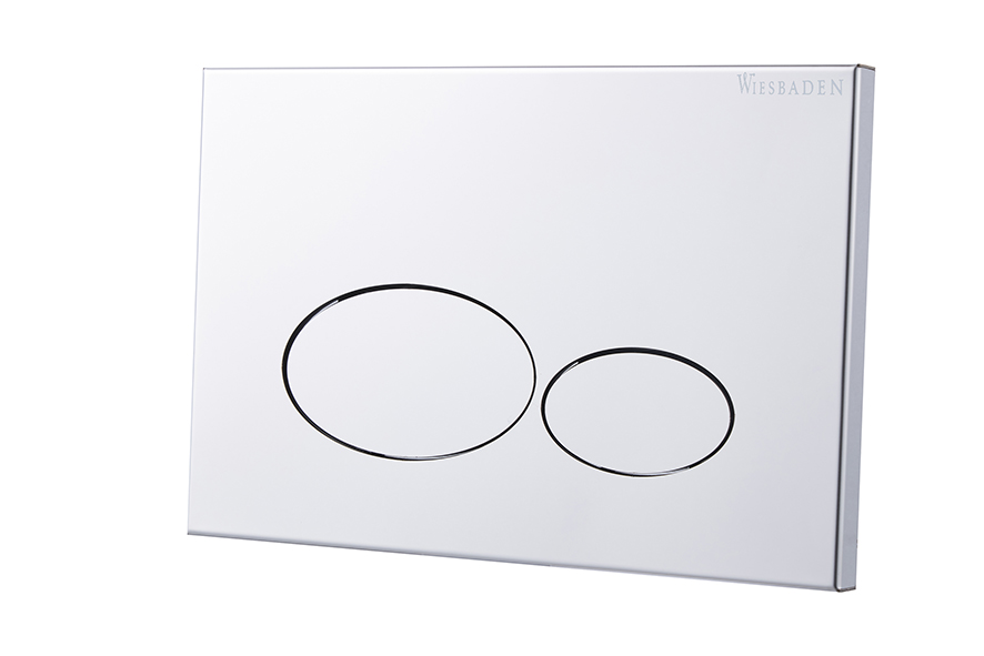X32 Metal bedieningsplaat voor inbouwreservoir chroom