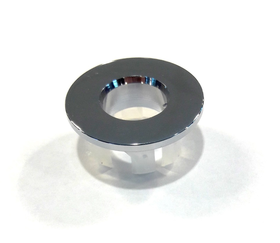 Best-Design messing-verchroomd inzet/overloop ring (open) tbv.wastafel/kom