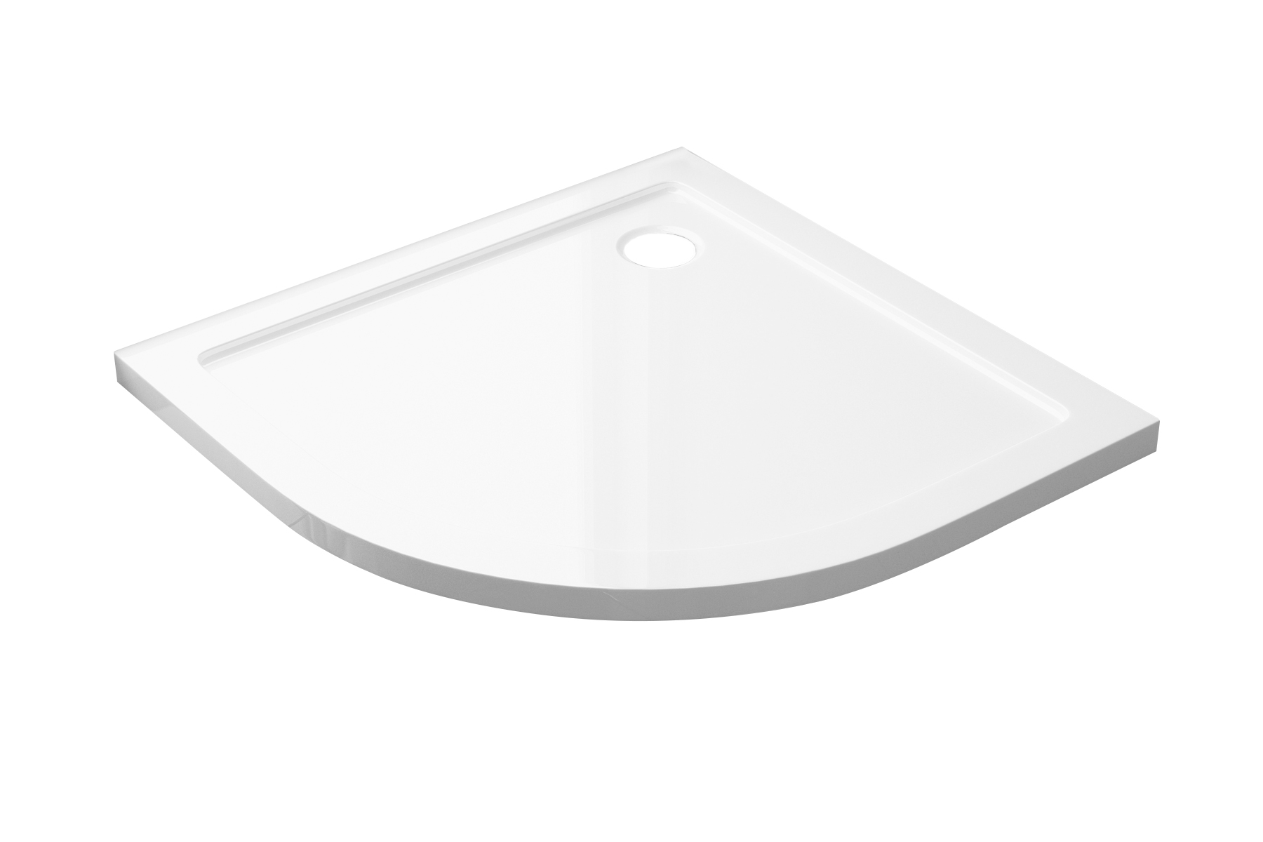 Best-Design "Dona" lage-douchebak 1/4 rond 80x80x4 cm R=550