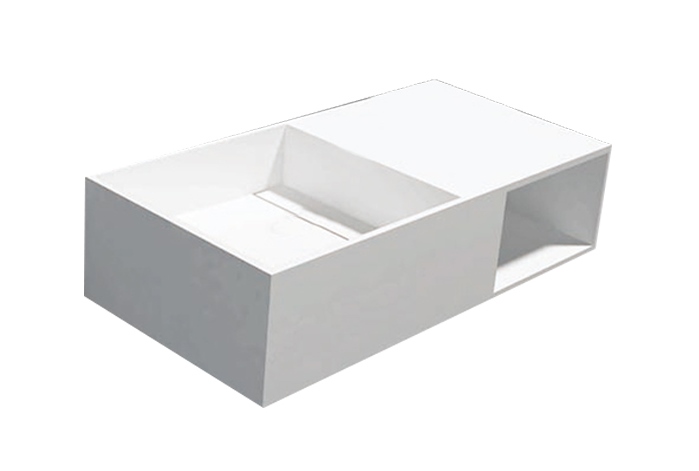 Best-Design "Qwee-80" wastafel "Just-Solid" 80x40x20cm